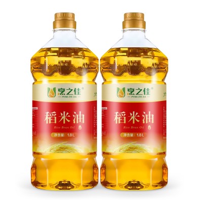 烹之佳一级优质稻米油1.8Lx2家用米糠油食用油植物油源头厂家批发