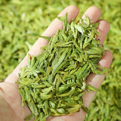 龙井茶新茶豆香型明前特级龙井绿茶茶叶散装批发春茶500g