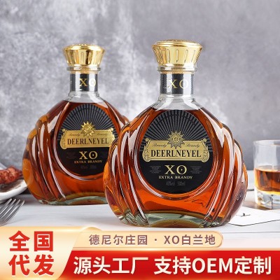 天翊酒水厂家定制批发OEM贴牌40度洋酒德尼尔庄园XO白兰地500ml