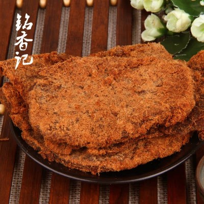 厂家批发五香猪肉片 手撕猪肉干 配方肉片休闲零食肉干批发